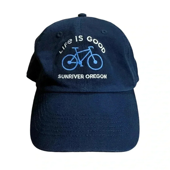 Life is Good Bicycle Adjustable Dad Hat (Sunriver Oregon) - Picture 1 of 8